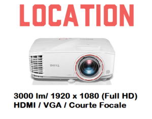 Location Projecteur Vidéo BenQ 3000 lm Focale Courte